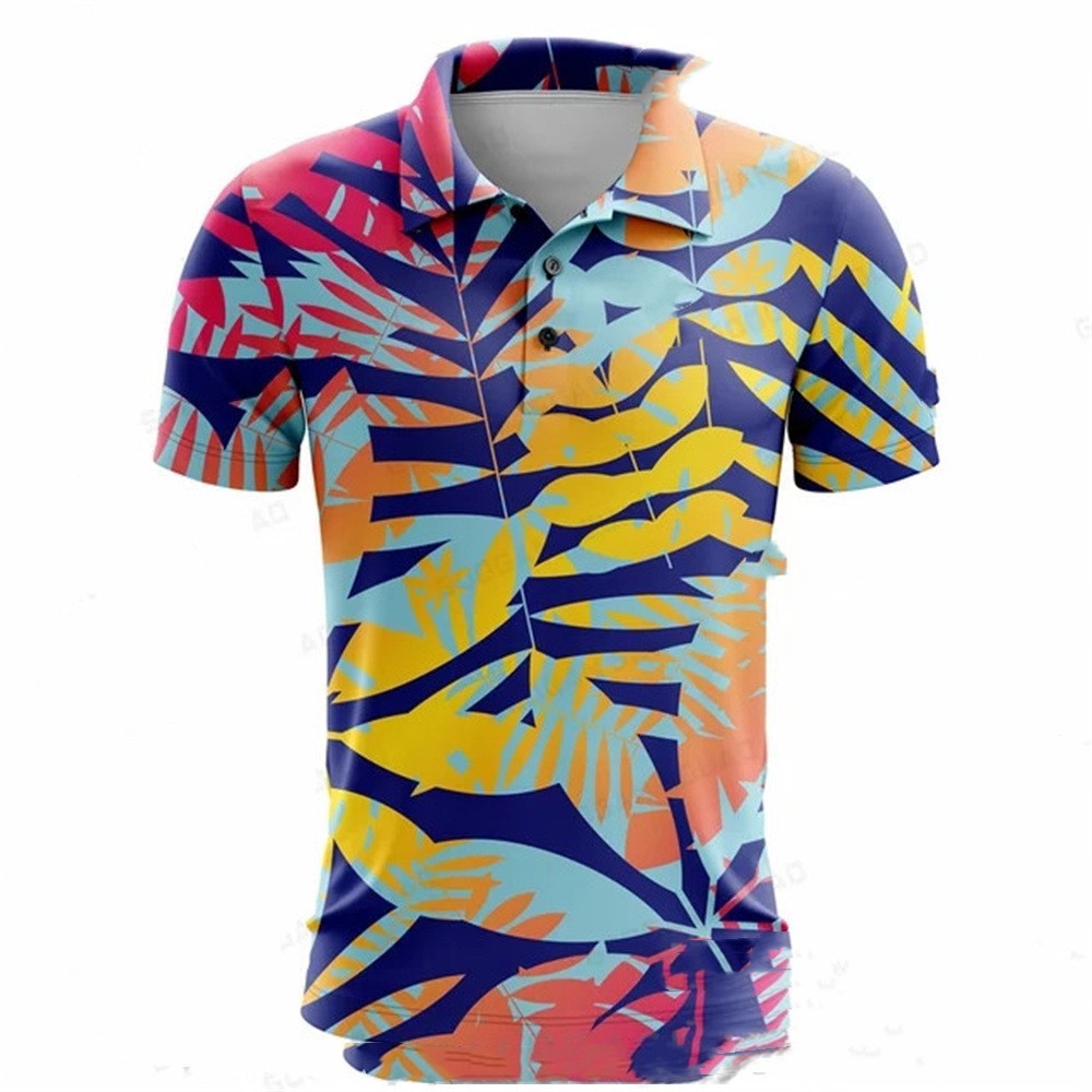 Summer Golf Polo Shirt Men