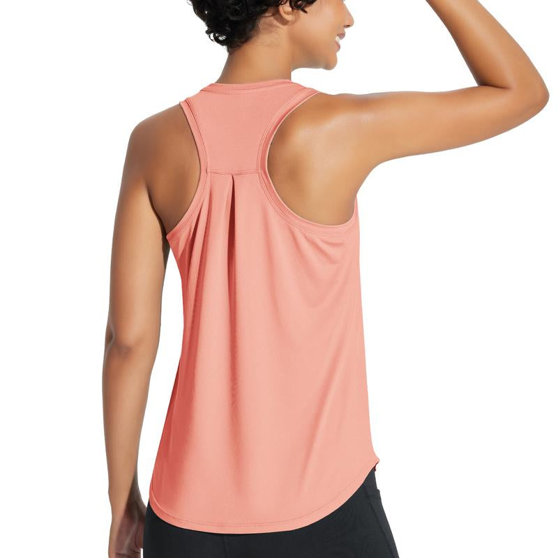 Baleaf 2025 Women'S Workout Tank Top Racerback Tops Sleeveless Running Shirts Golf Outfits Loose Fit Yoga Athletic Gym Sports Tennis Top Springtok