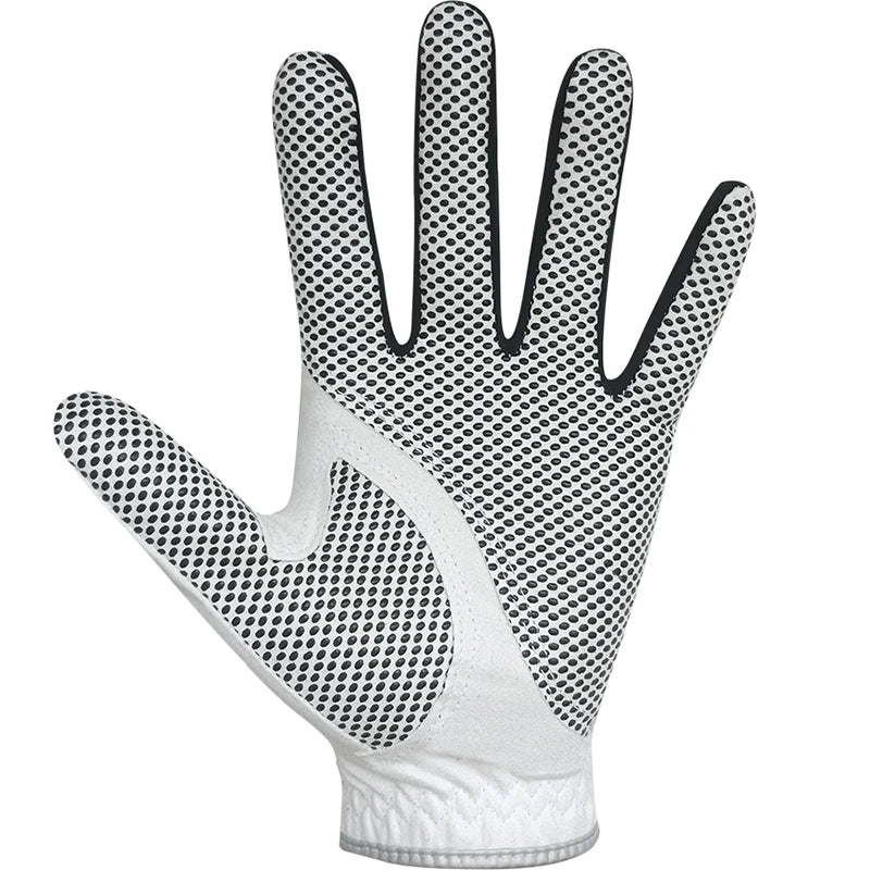 Men's Golf Glove - Enhanced Grip, Cool Comfort, Blue & White - Left & Right Hand Options Available!