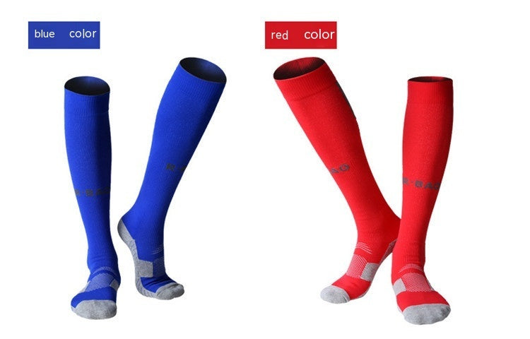 Towel Bottom Long Soccer Socks Ankle Support Protection Calf