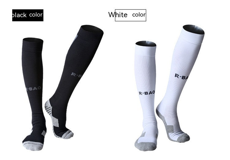 Towel Bottom Long Soccer Socks Ankle Support Protection Calf