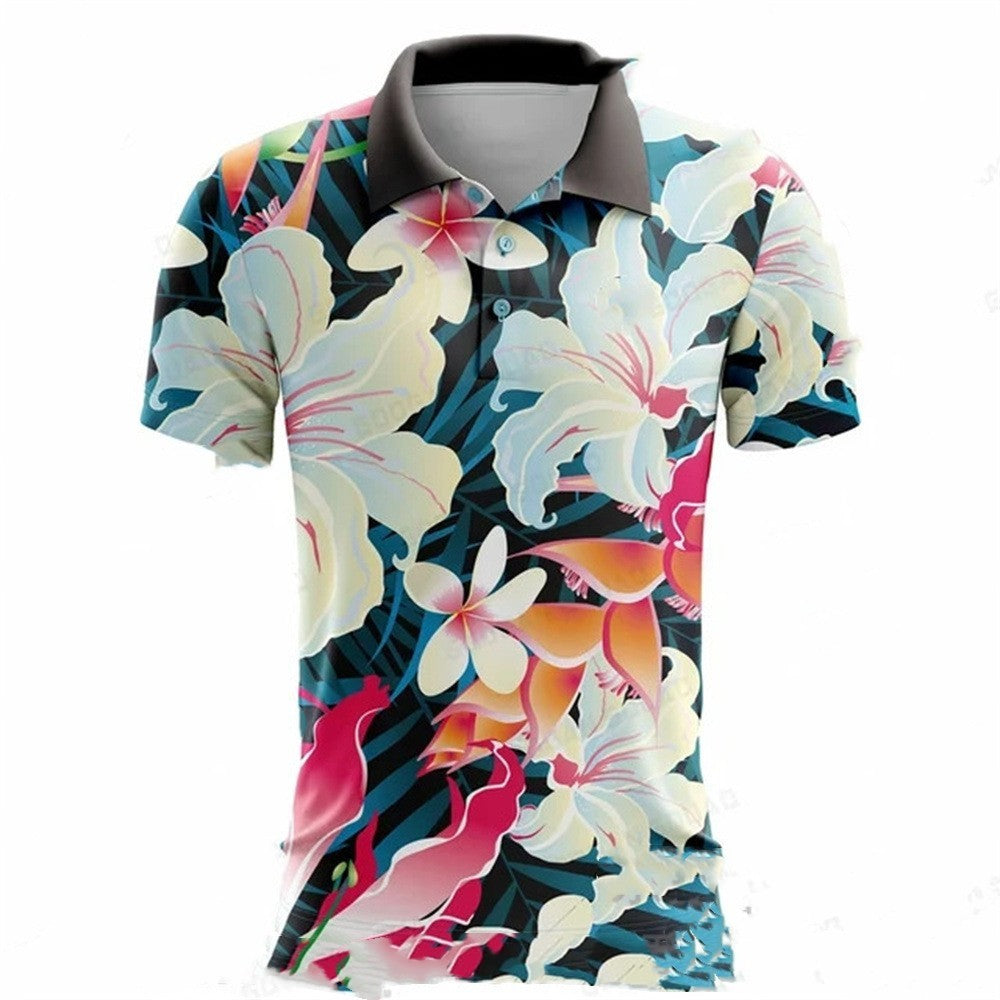 Summer Golf Polo Shirt Men