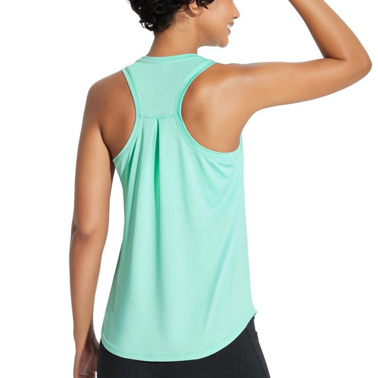 Baleaf 2025 Women'S Workout Tank Top Racerback Tops Sleeveless Running Shirts Golf Outfits Loose Fit Yoga Athletic Gym Sports Tennis Top Springtok