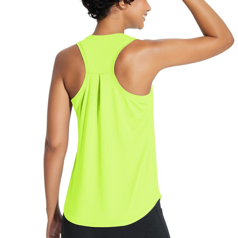 Baleaf 2025 Women'S Workout Tank Top Racerback Tops Sleeveless Running Shirts Golf Outfits Loose Fit Yoga Athletic Gym Sports Tennis Top Springtok
