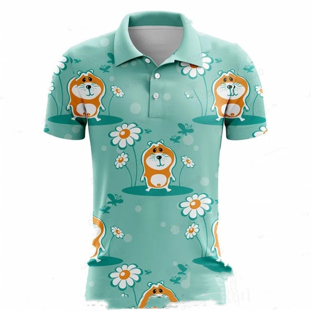 Summer Golf Polo Shirt Men