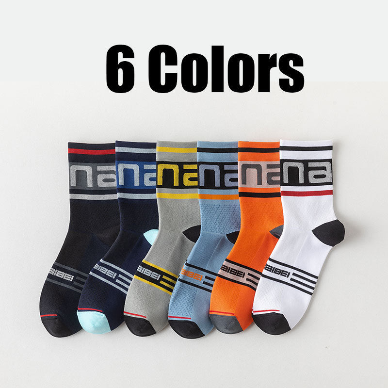 6 Pairs Men Athletic Socks Cushion Running Socks