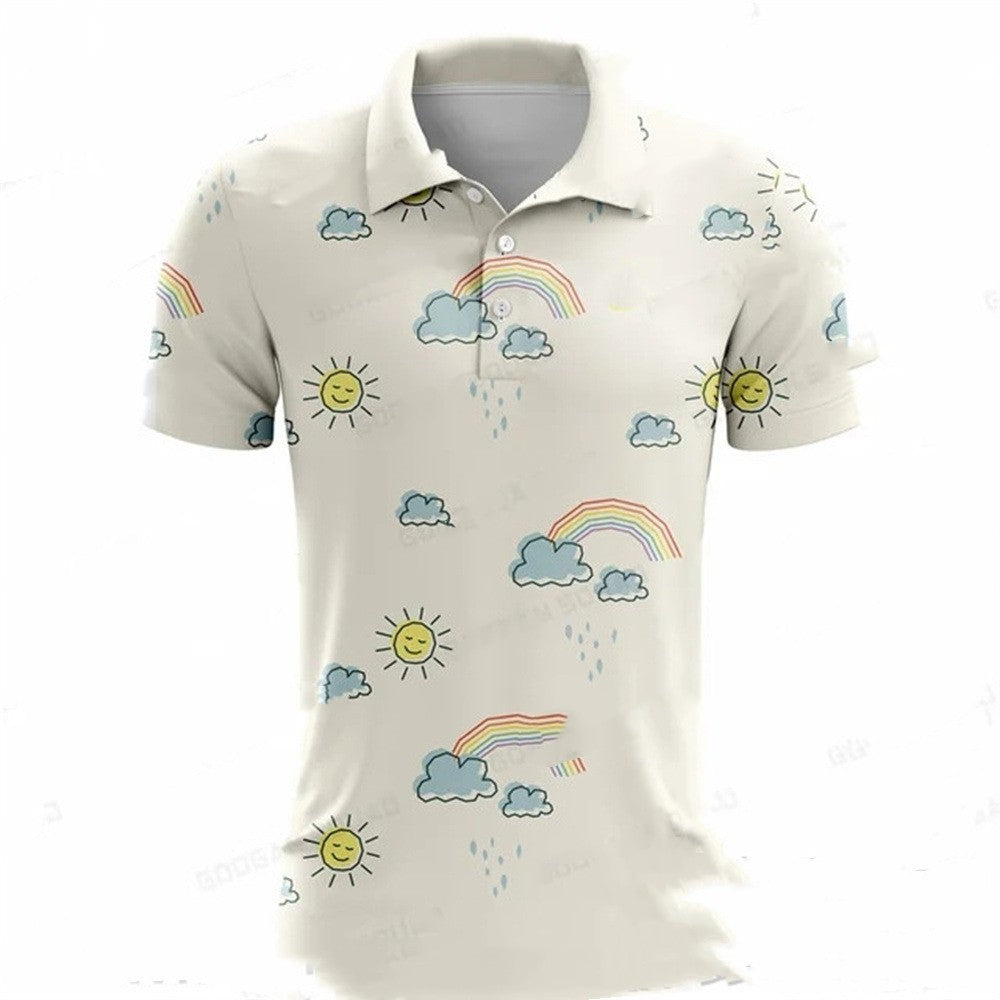 Summer Golf Polo Shirt Men