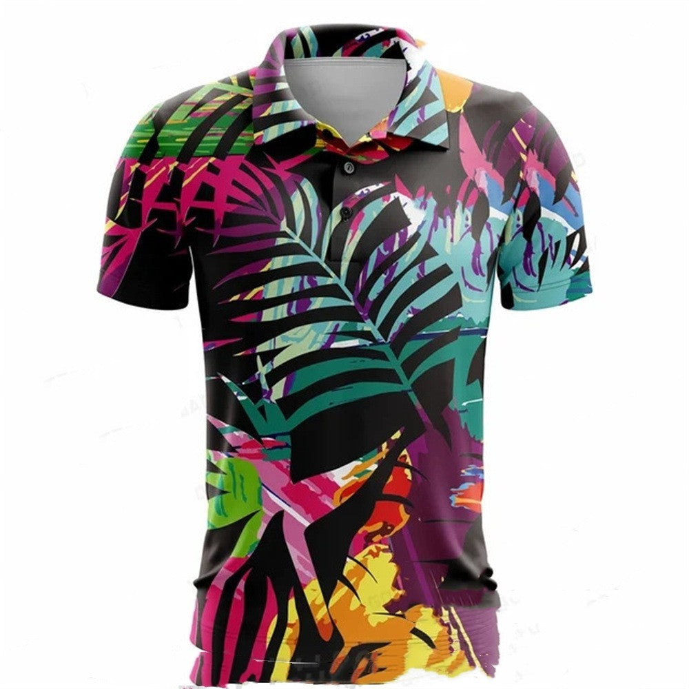 Summer Golf Polo Shirt Men