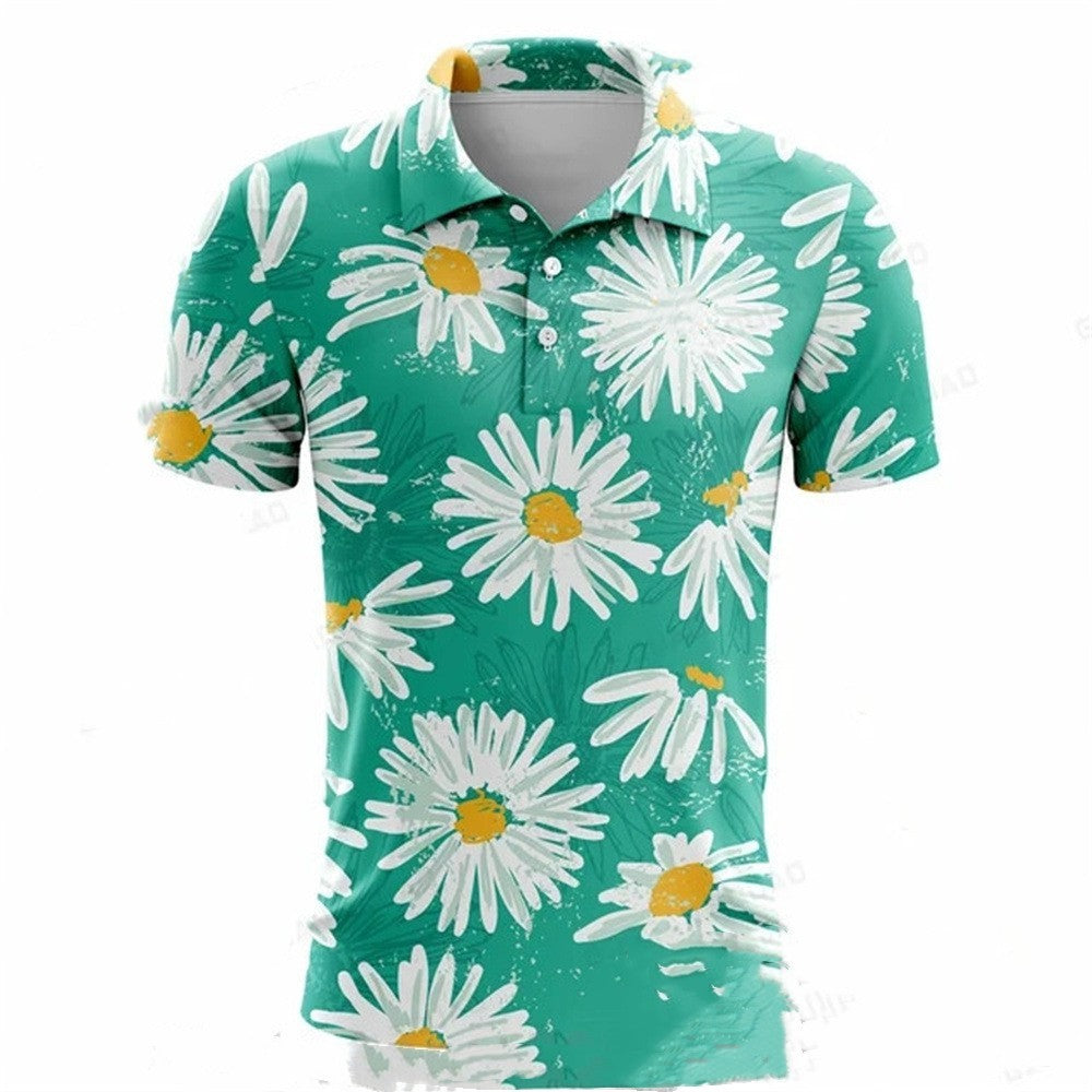 Summer Golf Polo Shirt Men