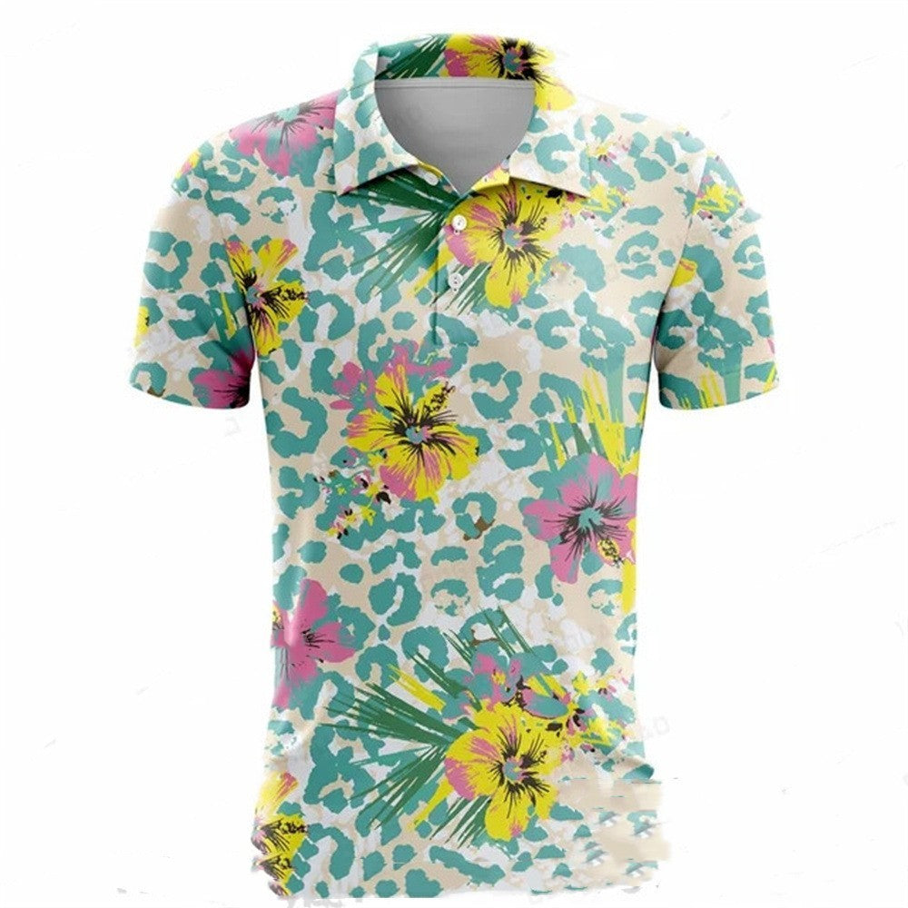 Summer Golf Polo Shirt Men
