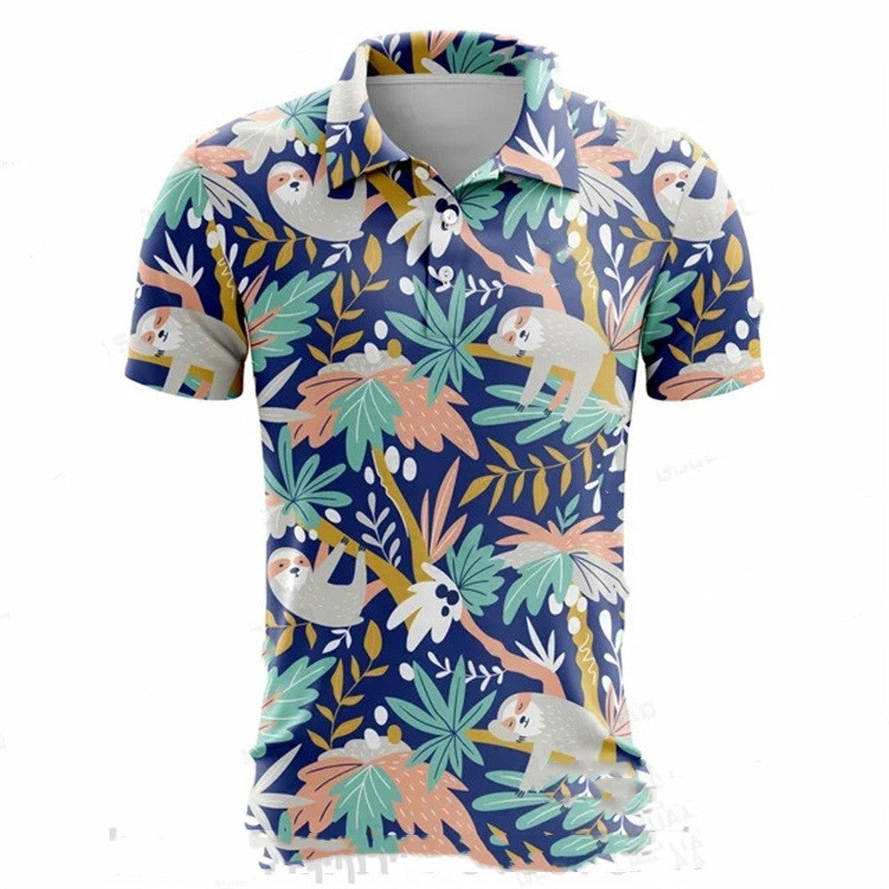 Summer Golf Polo Shirt Men