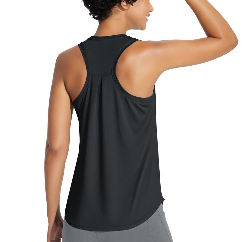 Baleaf 2025 Women'S Workout Tank Top Racerback Tops Sleeveless Running Shirts Golf Outfits Loose Fit Yoga Athletic Gym Sports Tennis Top Springtok