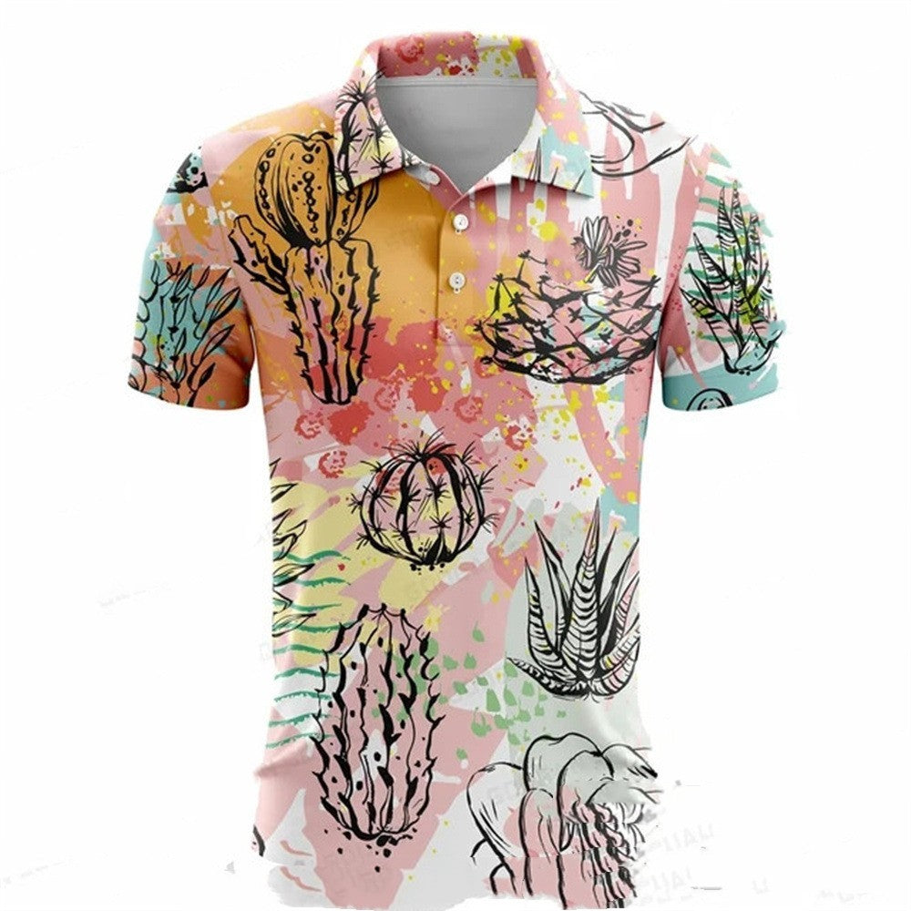 Summer Golf Polo Shirt Men