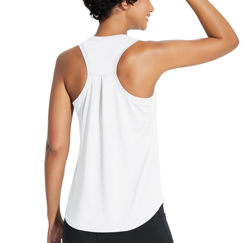 Baleaf 2025 Women'S Workout Tank Top Racerback Tops Sleeveless Running Shirts Golf Outfits Loose Fit Yoga Athletic Gym Sports Tennis Top Springtok