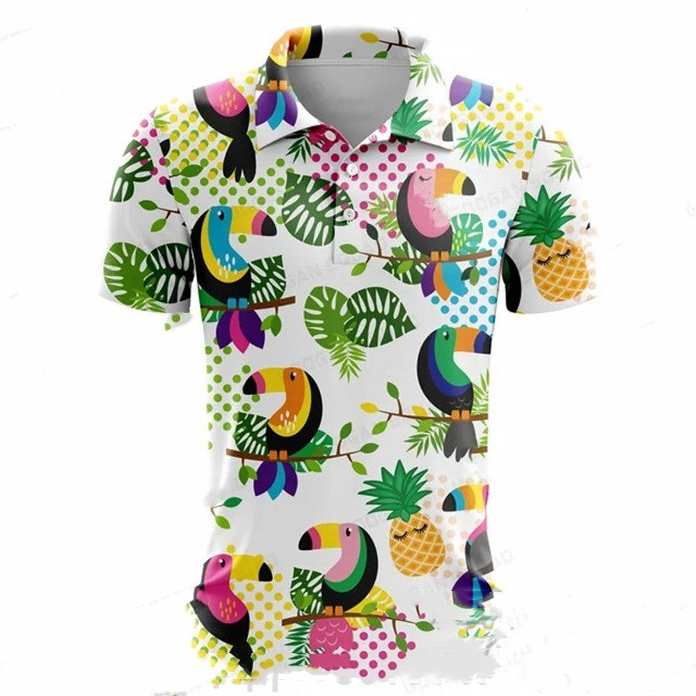 Summer Golf Polo Shirt Men