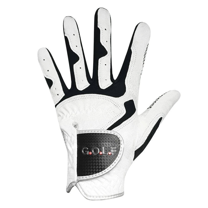 Men's Golf Glove - Enhanced Grip, Cool Comfort, Blue & White - Left & Right Hand Options Available!
