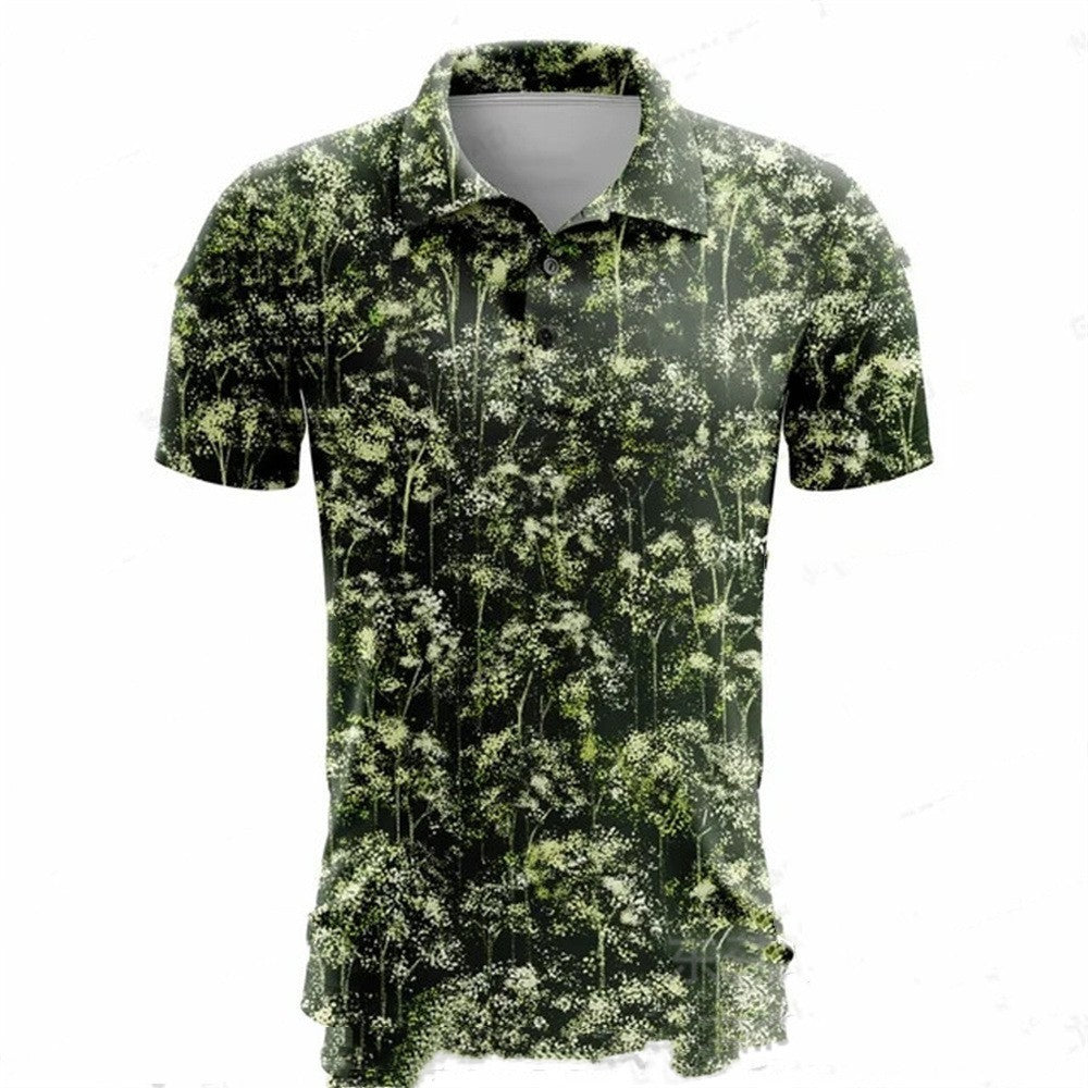 Summer Golf Polo Shirt Men
