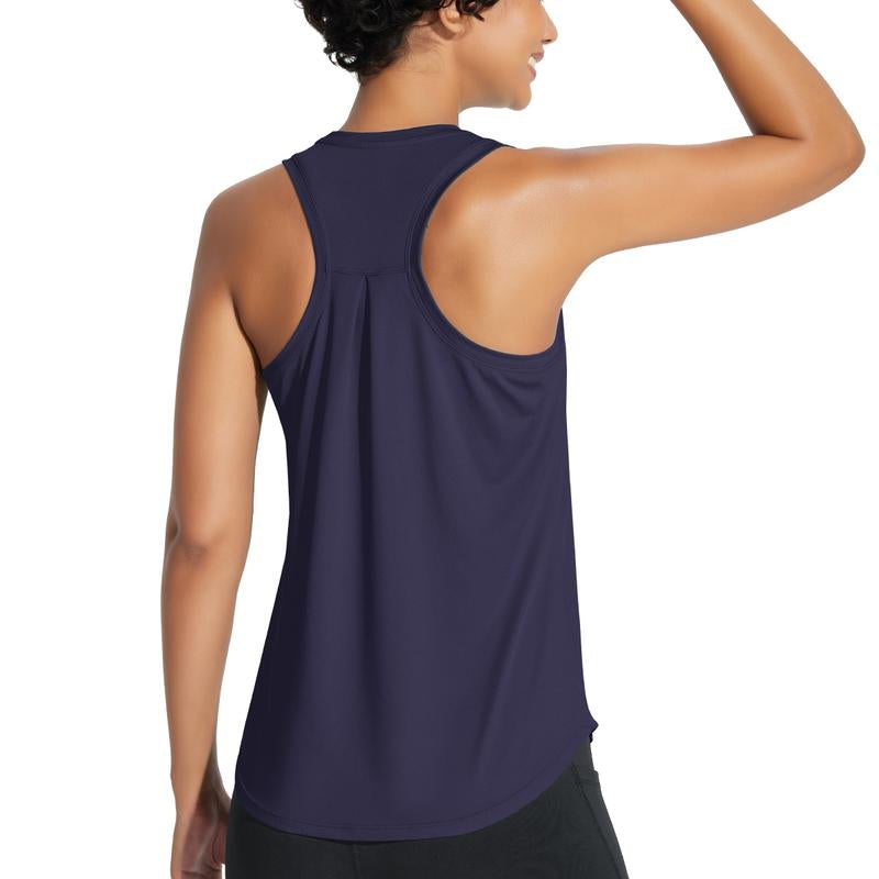 Baleaf 2025 Women'S Workout Tank Top Racerback Tops Sleeveless Running Shirts Golf Outfits Loose Fit Yoga Athletic Gym Sports Tennis Top Springtok